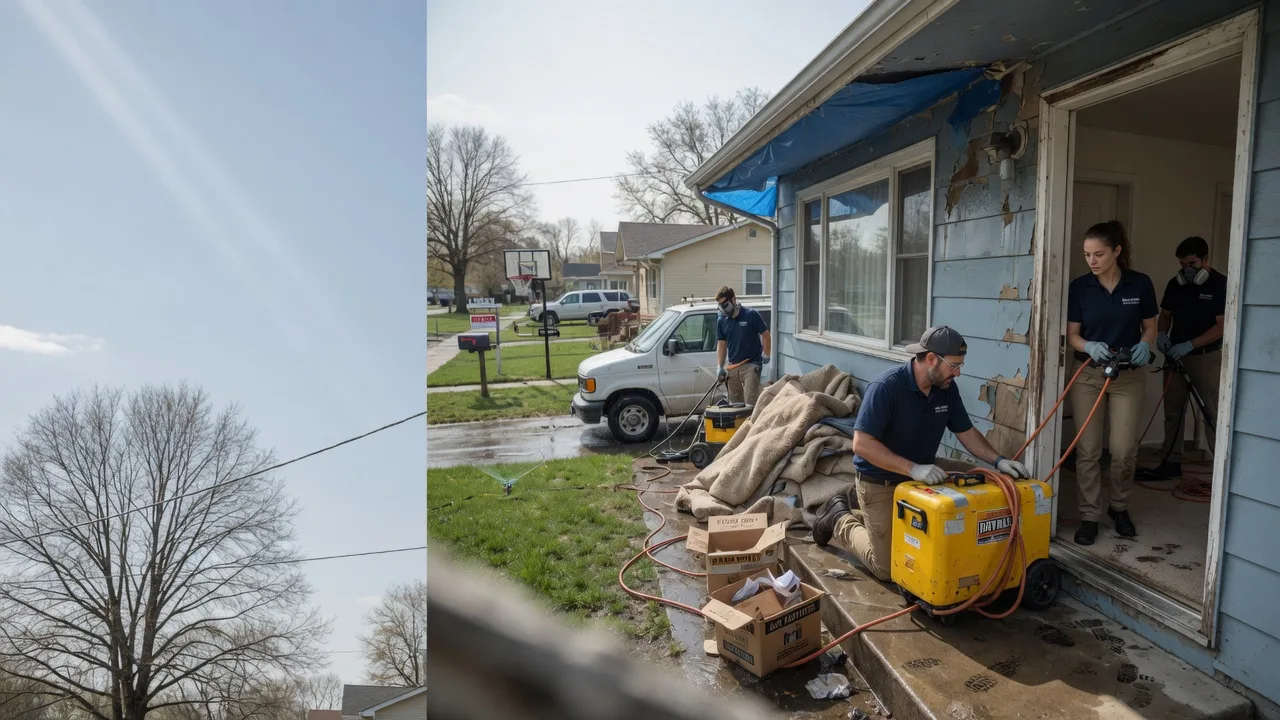Basement Flood Cleanup in Cherry, IL near me